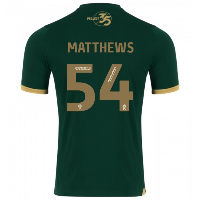 Kinder Jack Matthews #54 Grün Heimtrikot Trikot 2023/24 T-Shirt Schweiz