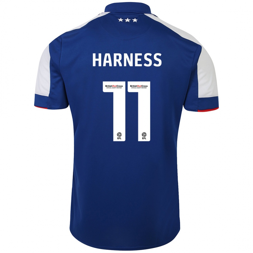 Kinder Marcus Harness #11 Blau Heimtrikot Trikot 2023/24 T-Shirt Schweiz