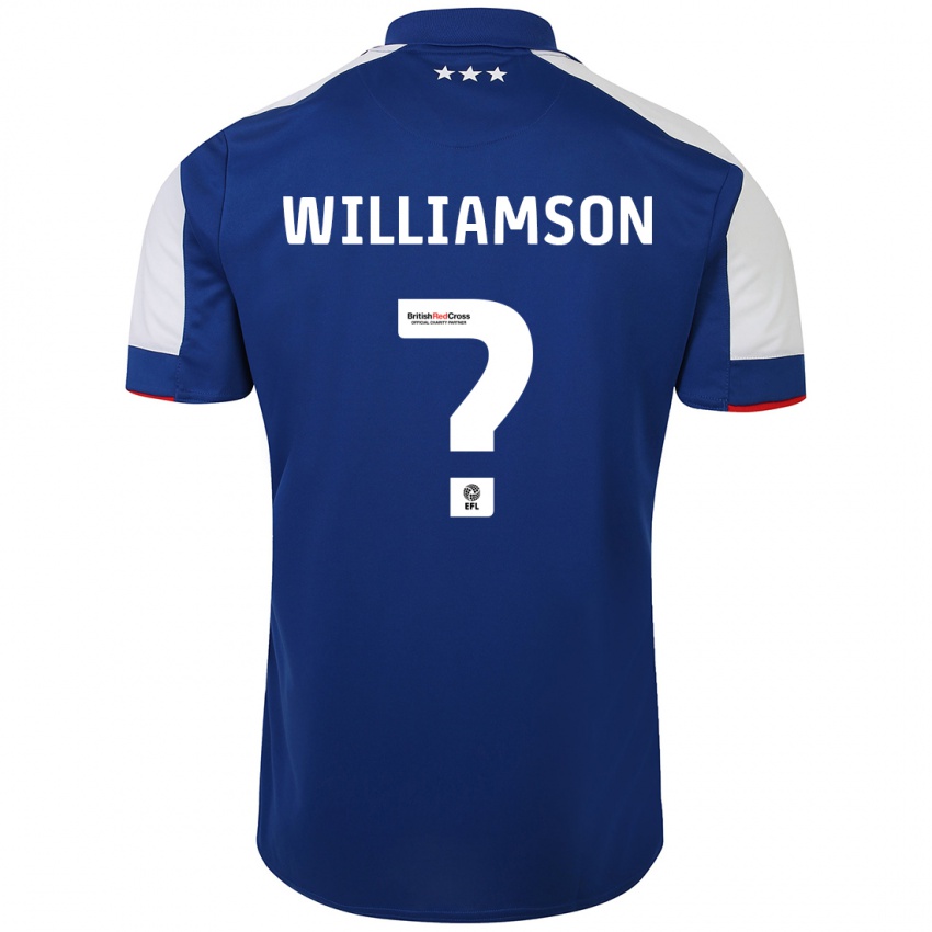 Kinder Woody Williamson #0 Blau Heimtrikot Trikot 2023/24 T-Shirt Schweiz