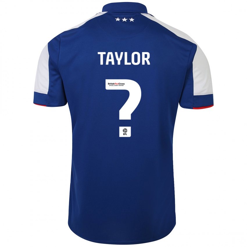 Kinder Tom Taylor #0 Blau Heimtrikot Trikot 2023/24 T-Shirt Schweiz