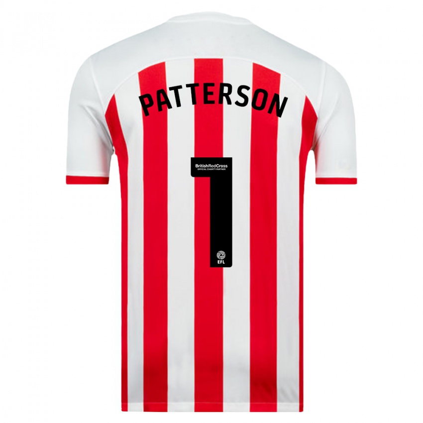 Kinder Anthony Patterson #1 Weiß Heimtrikot Trikot 2023/24 T-Shirt Schweiz