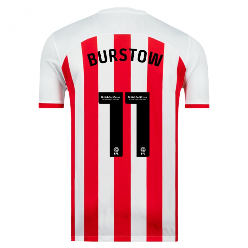 Kinder Mason Burstow #11 Weiß Heimtrikot Trikot 2023/24 T-Shirt Schweiz