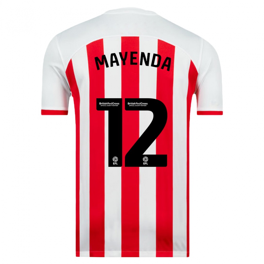 Kinder Eliezer Mayenda #12 Weiß Heimtrikot Trikot 2023/24 T-Shirt Schweiz