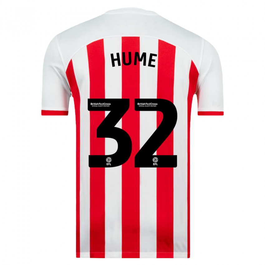 Kinder Trai Hume #32 Weiß Heimtrikot Trikot 2023/24 T-Shirt Schweiz