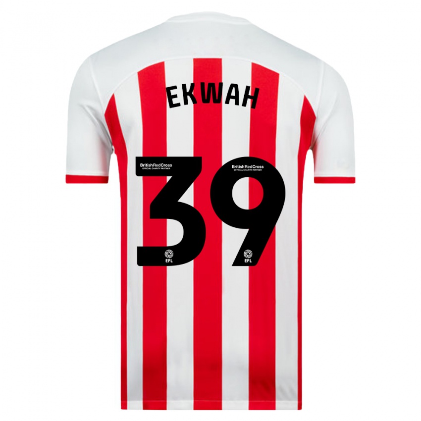 Kinder Pierre Ekwah #39 Weiß Heimtrikot Trikot 2023/24 T-Shirt Schweiz