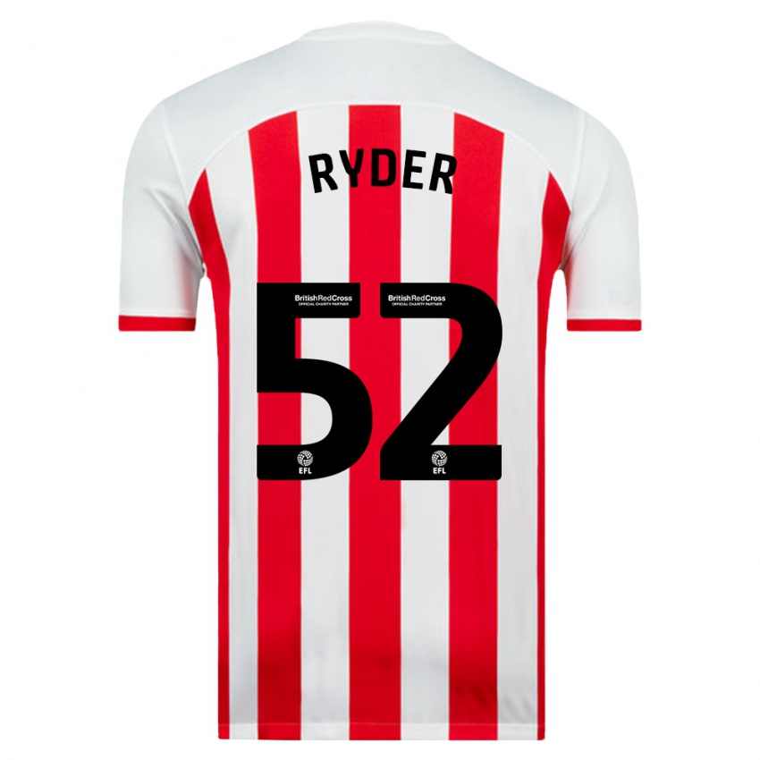 Kinder Joe Ryder #52 Weiß Heimtrikot Trikot 2023/24 T-Shirt Schweiz