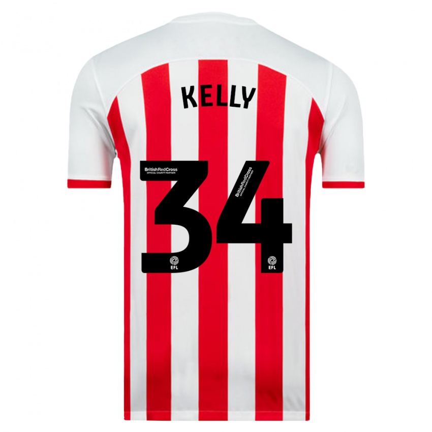 Kinder Caden Kelly #34 Weiß Heimtrikot Trikot 2023/24 T-Shirt Schweiz