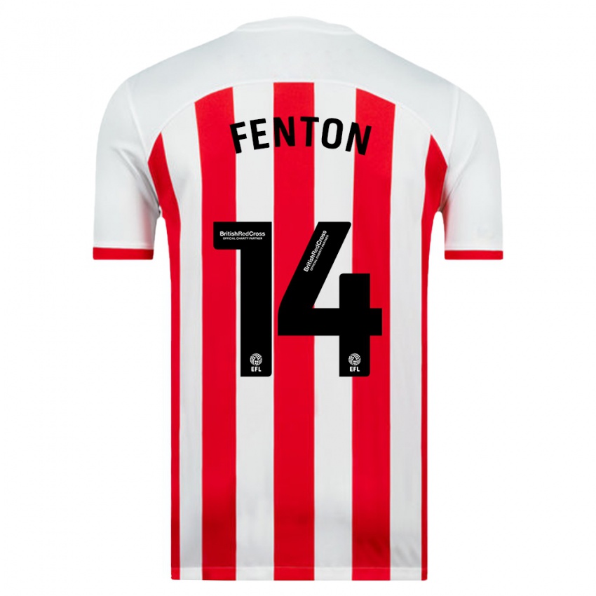 Kinder Natasha Fenton #14 Weiß Heimtrikot Trikot 2023/24 T-Shirt Schweiz