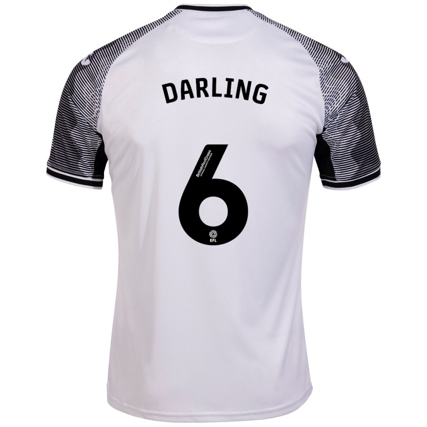 Kinder Harry Darling #6 Weiß Heimtrikot Trikot 2023/24 T-Shirt Schweiz