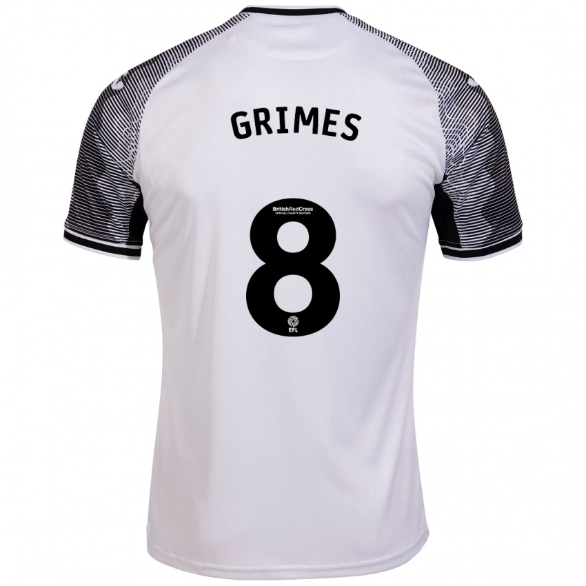 Kinder Matt Grimes #8 Weiß Heimtrikot Trikot 2023/24 T-Shirt Schweiz