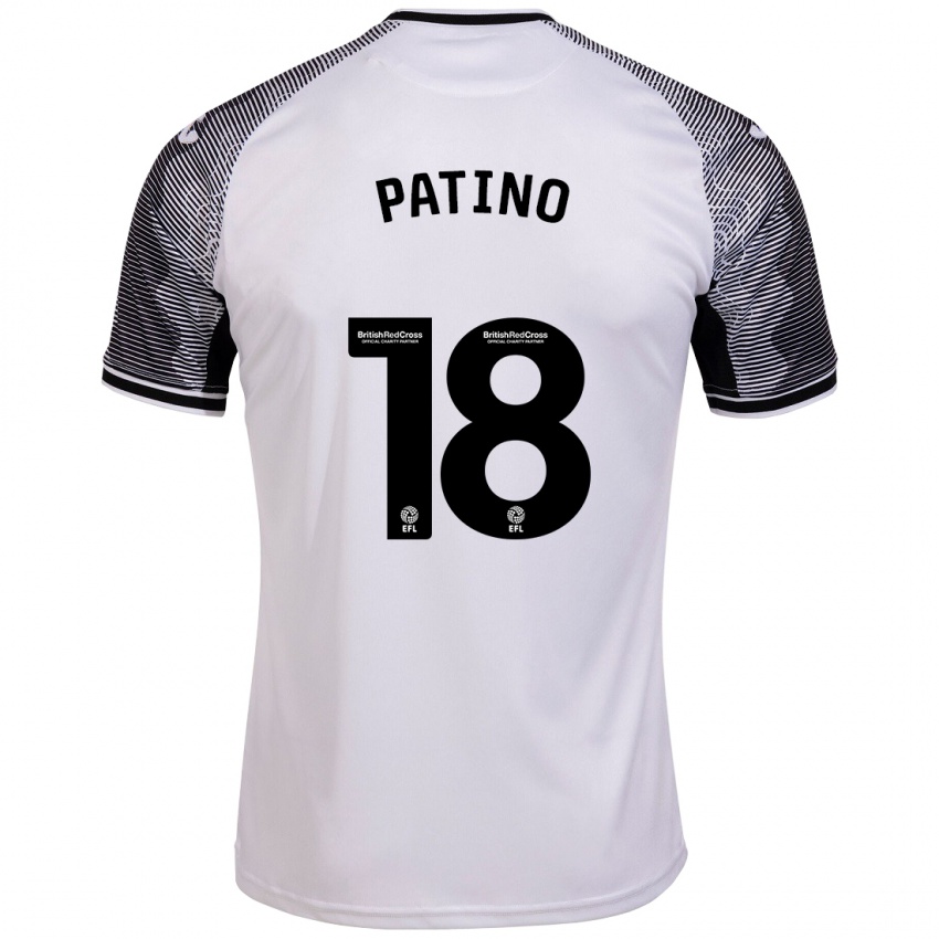 Kinder Charlie Patino #18 Weiß Heimtrikot Trikot 2023/24 T-Shirt Schweiz