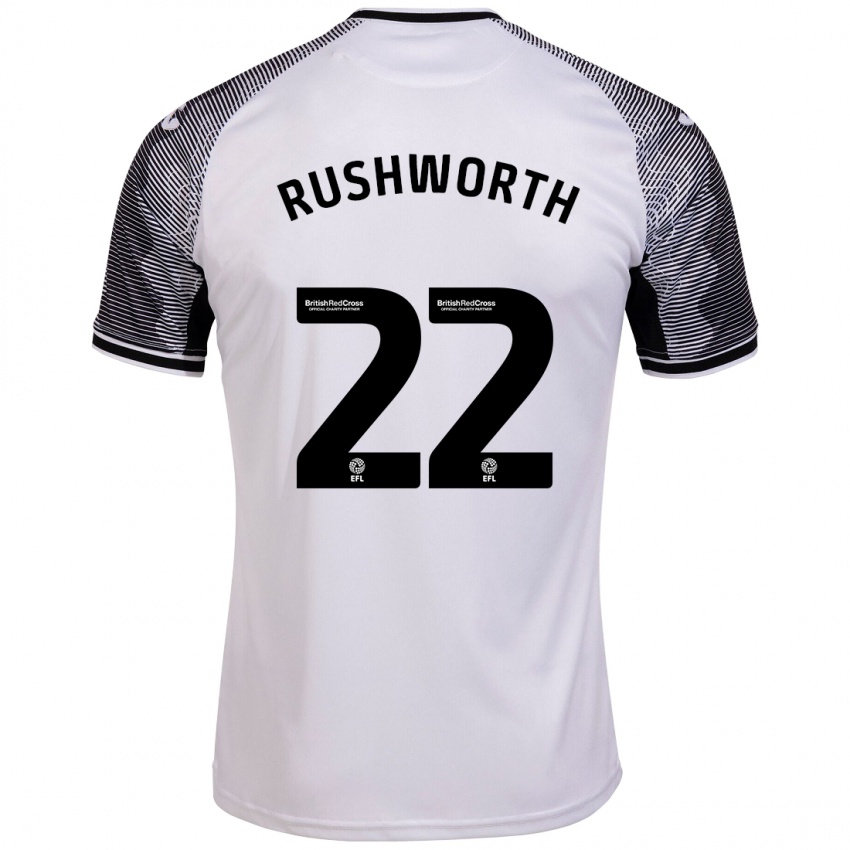 Kinder Carl Rushworth #22 Weiß Heimtrikot Trikot 2023/24 T-Shirt Schweiz