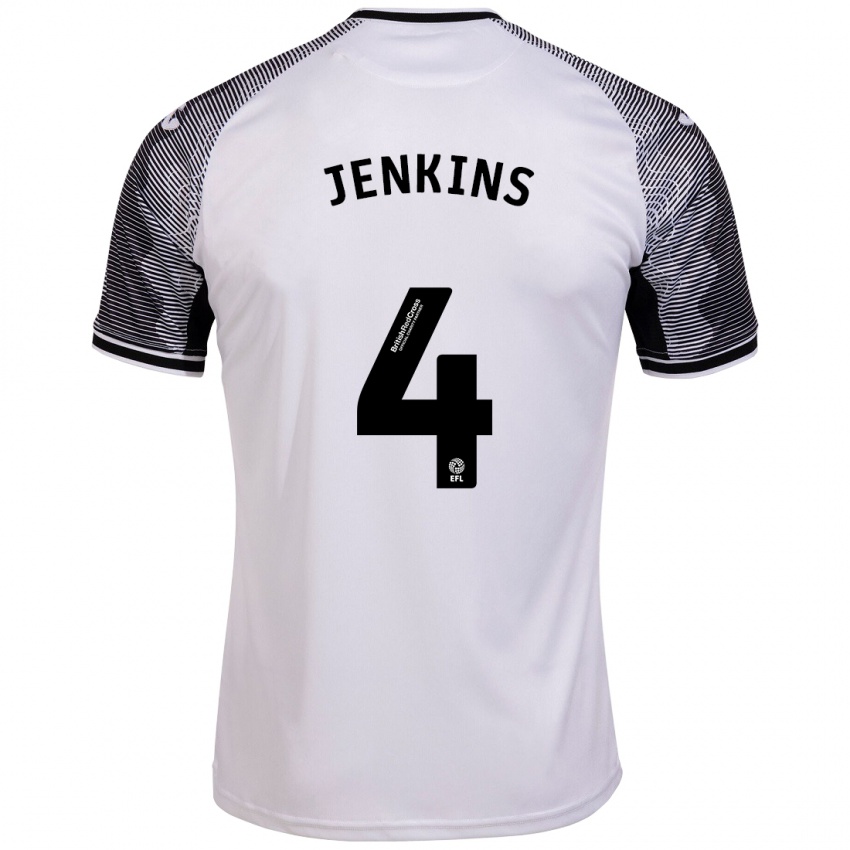 Kinder Shaunna Jenkins #4 Weiß Heimtrikot Trikot 2023/24 T-Shirt Schweiz