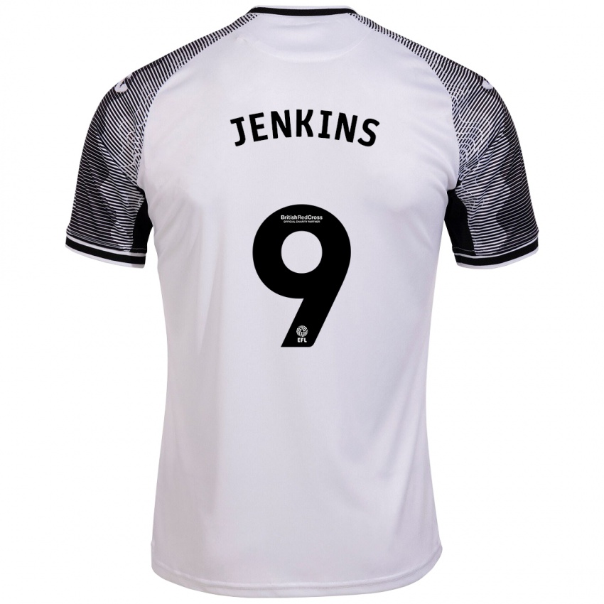 Kinder Nieve Jenkins #9 Weiß Heimtrikot Trikot 2023/24 T-Shirt Schweiz