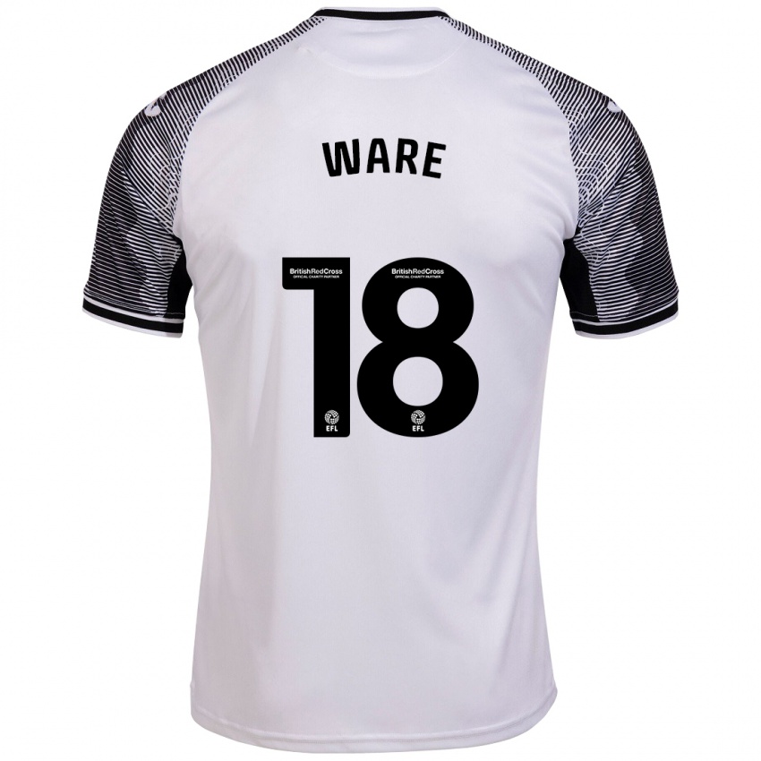 Kinder Phoebe Ware #18 Weiß Heimtrikot Trikot 2023/24 T-Shirt Schweiz