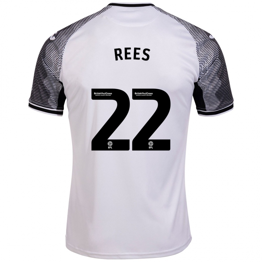 Kinder Nia Rees #22 Weiß Heimtrikot Trikot 2023/24 T-Shirt Schweiz