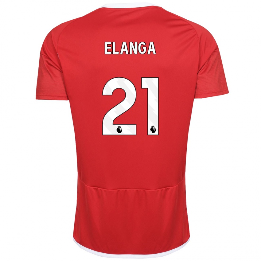 Kinder Anthony Elanga #21 Rot Heimtrikot Trikot 2023/24 T-Shirt Schweiz