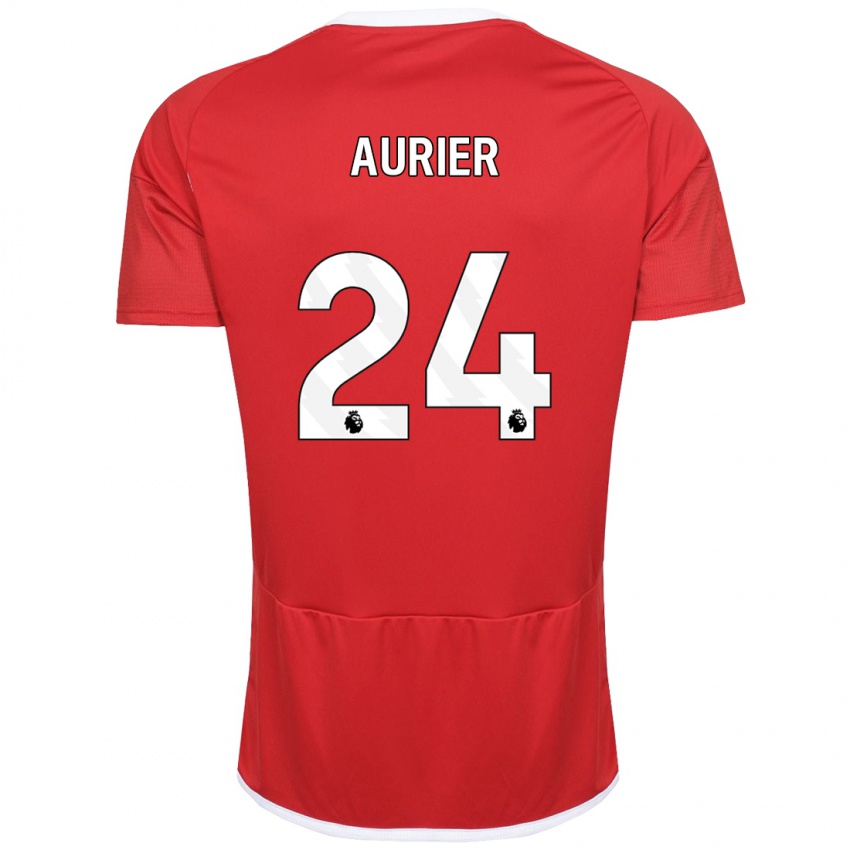 Kinder Serge Aurier #24 Rot Heimtrikot Trikot 2023/24 T-Shirt Schweiz