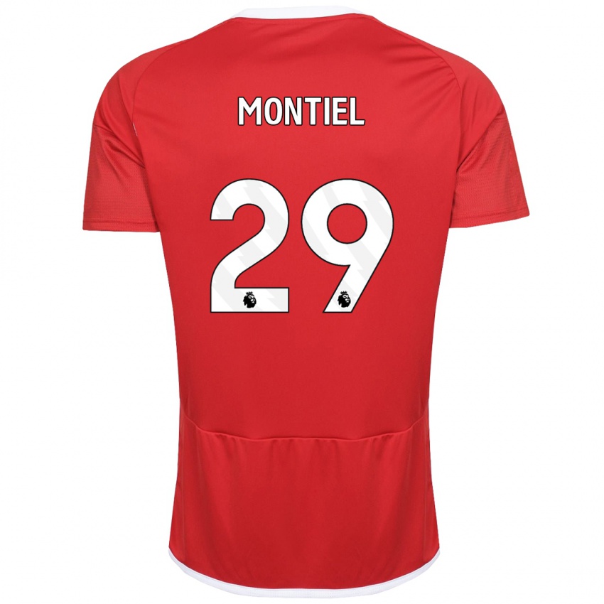 Kinder Gonzalo Montiel #29 Rot Heimtrikot Trikot 2023/24 T-Shirt Schweiz