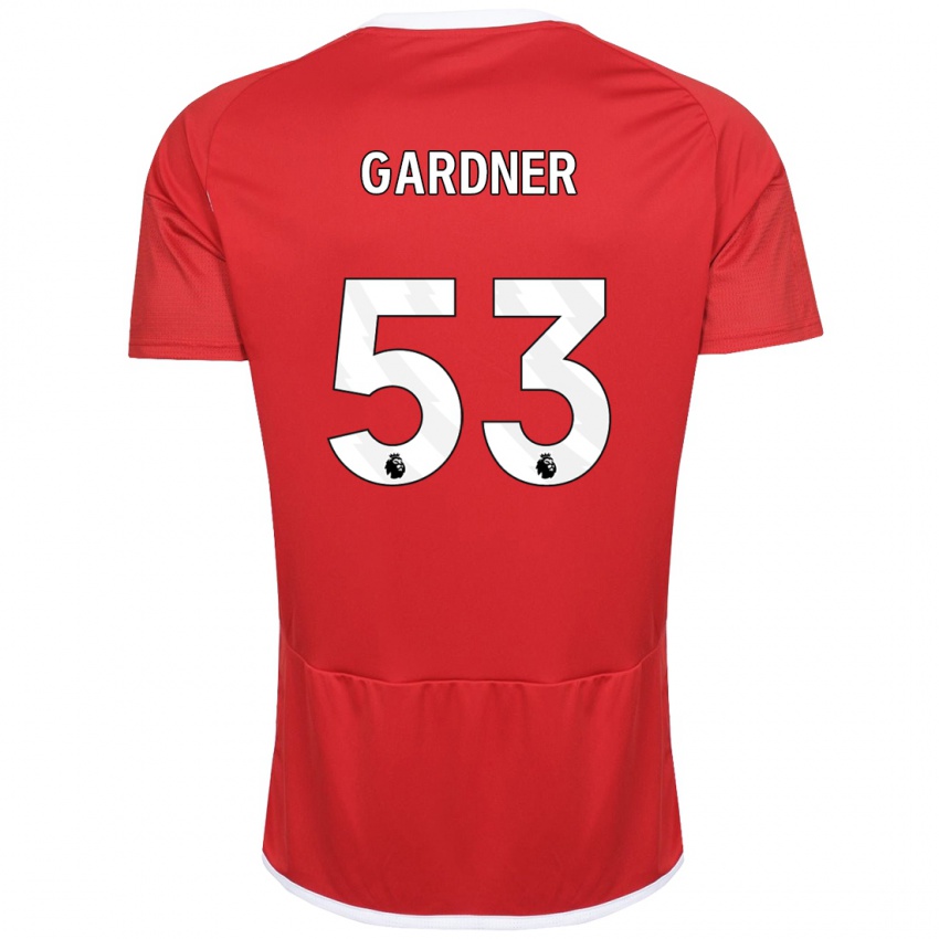 Kinder Joe Gardner #53 Rot Heimtrikot Trikot 2023/24 T-Shirt Schweiz