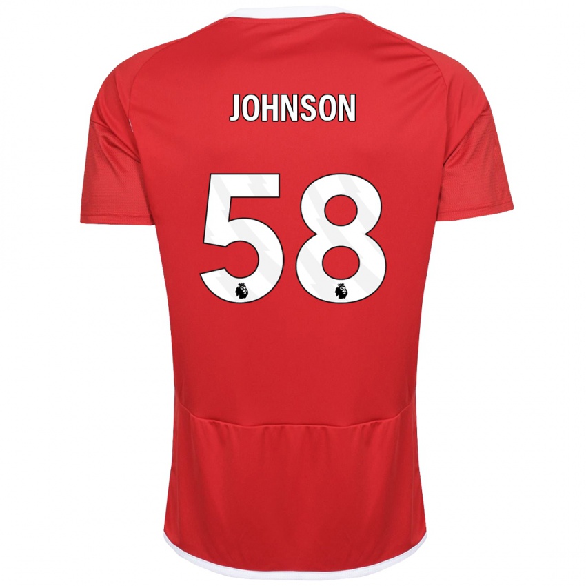 Kinder Pharrell Johnson #58 Rot Heimtrikot Trikot 2023/24 T-Shirt Schweiz