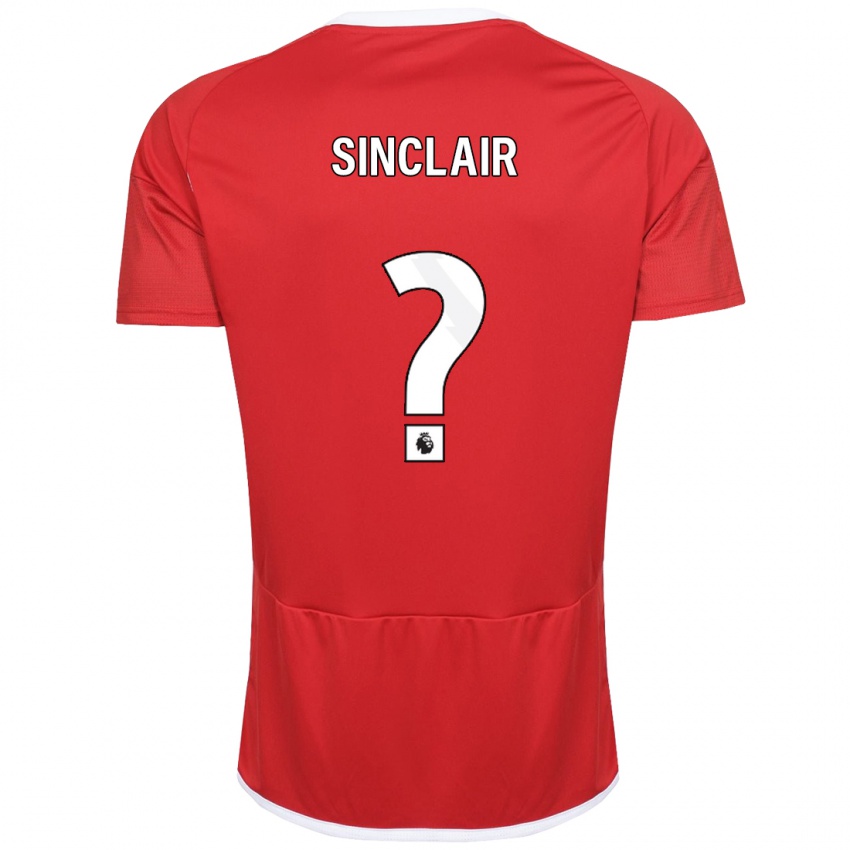 Kinder Jimmy Sinclair #0 Rot Heimtrikot Trikot 2023/24 T-Shirt Schweiz