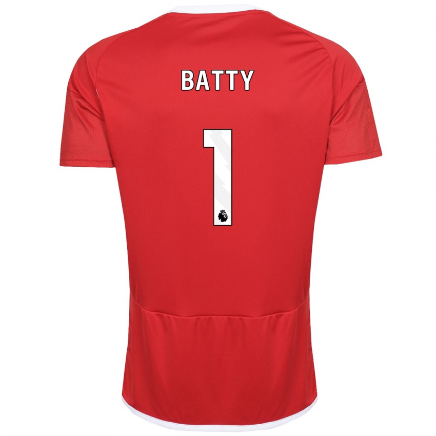 Kinder Emily Batty #1 Rot Heimtrikot Trikot 2023/24 T-Shirt Schweiz