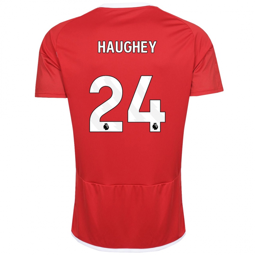 Kinder Ella Haughey #24 Rot Heimtrikot Trikot 2023/24 T-Shirt Schweiz