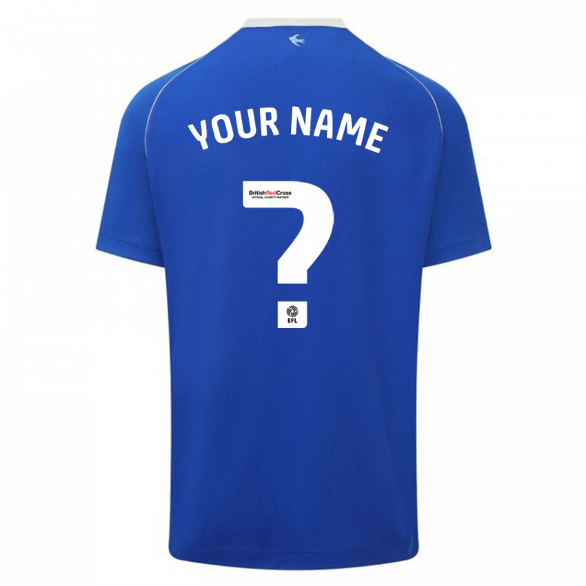 Kinder Ihren Namen #0 Blau Heimtrikot Trikot 2023/24 T-Shirt Schweiz