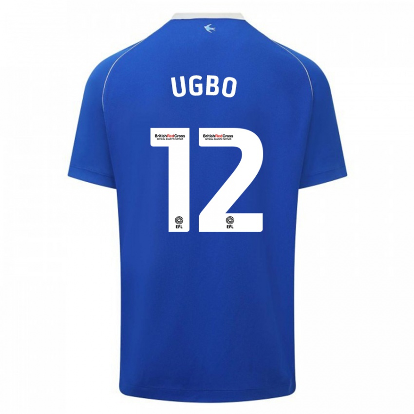 Kinder Iké Ugbo #12 Blau Heimtrikot Trikot 2023/24 T-Shirt Schweiz