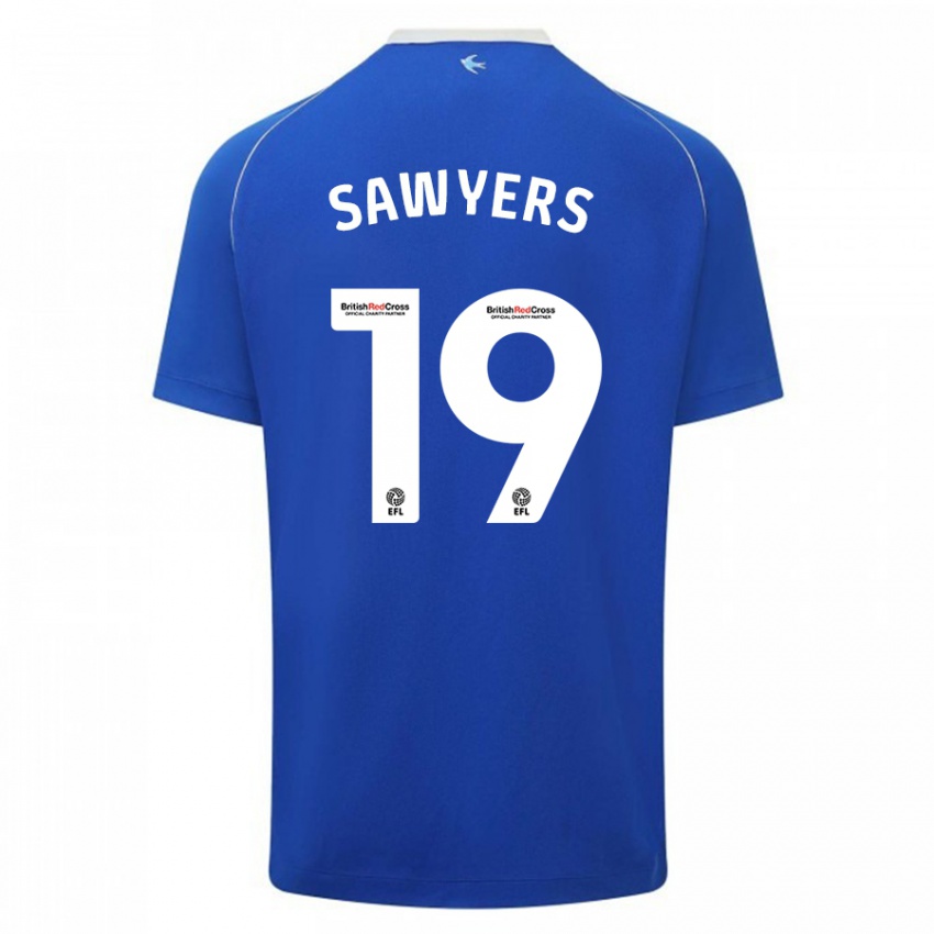 Kinder Romaine Sawyers #19 Blau Heimtrikot Trikot 2023/24 T-Shirt Schweiz