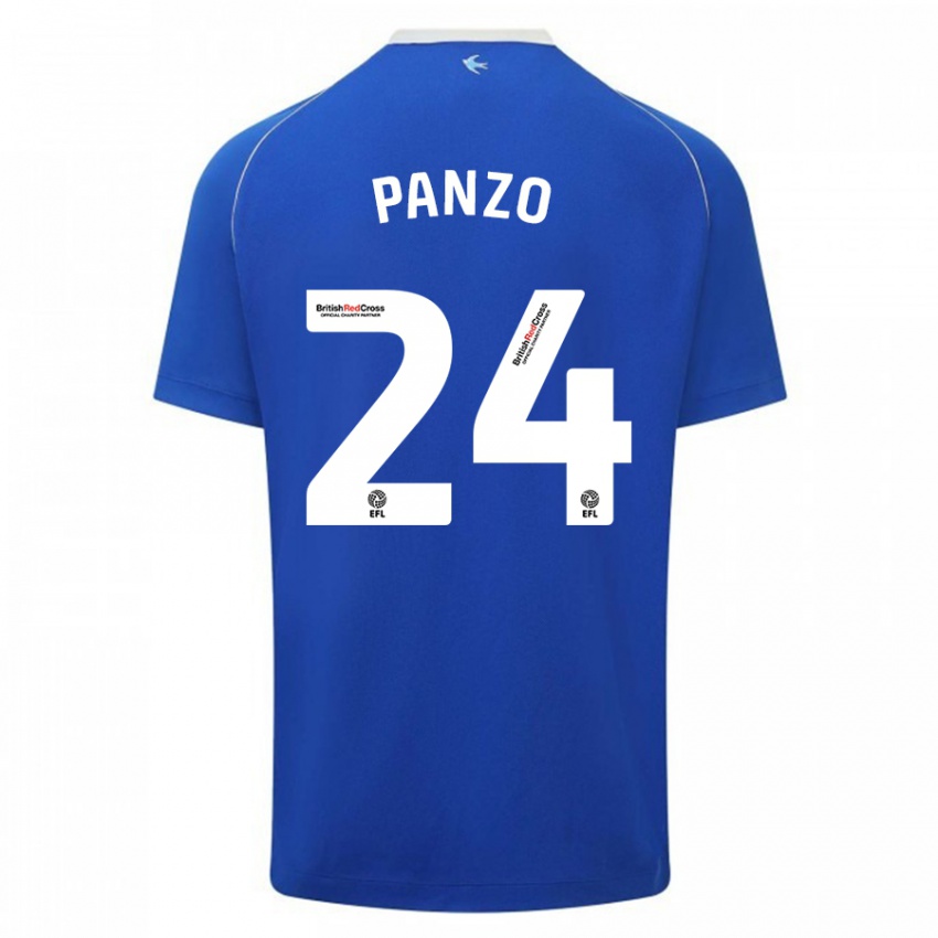 Kinder Jonathan Panzo #24 Blau Heimtrikot Trikot 2023/24 T-Shirt Schweiz