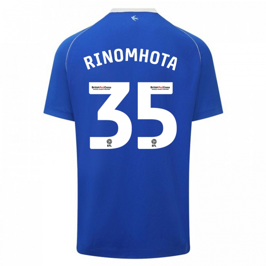 Kinder Andy Rinomhota #35 Blau Heimtrikot Trikot 2023/24 T-Shirt Schweiz