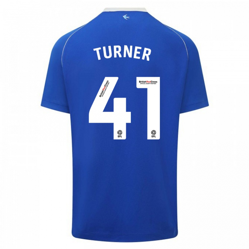 Kinder Matthew Turner #41 Blau Heimtrikot Trikot 2023/24 T-Shirt Schweiz