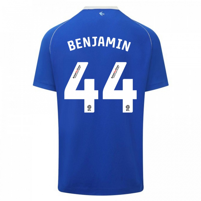 Kinder Xavier Benjamin #44 Blau Heimtrikot Trikot 2023/24 T-Shirt Schweiz