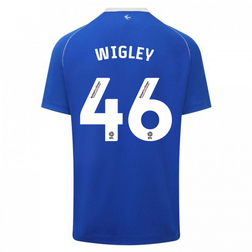 Kinder Morgan Wigley #46 Blau Heimtrikot Trikot 2023/24 T-Shirt Schweiz