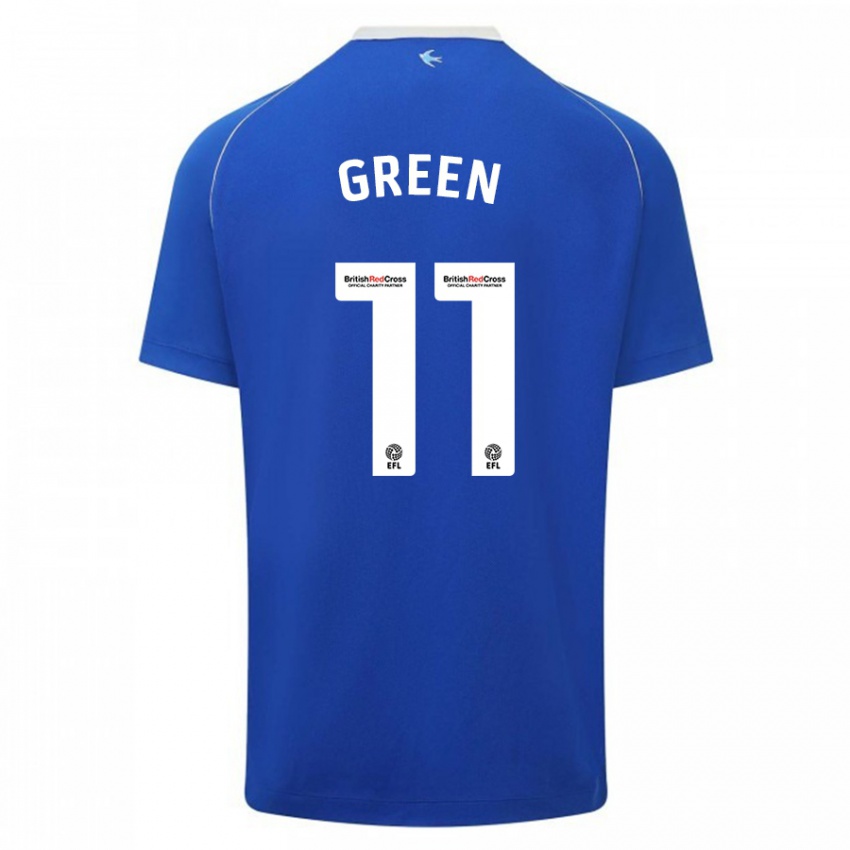 Kinder Danielle Green #11 Blau Heimtrikot Trikot 2023/24 T-Shirt Schweiz