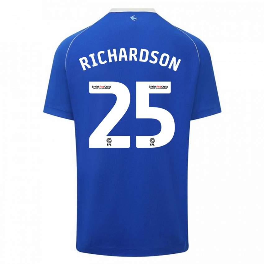 Kinder Tija Richardson #25 Blau Heimtrikot Trikot 2023/24 T-Shirt Schweiz