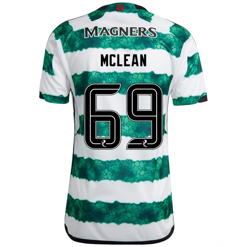 Kinder Kai Mclean #69 Grün Heimtrikot Trikot 2023/24 T-Shirt Schweiz