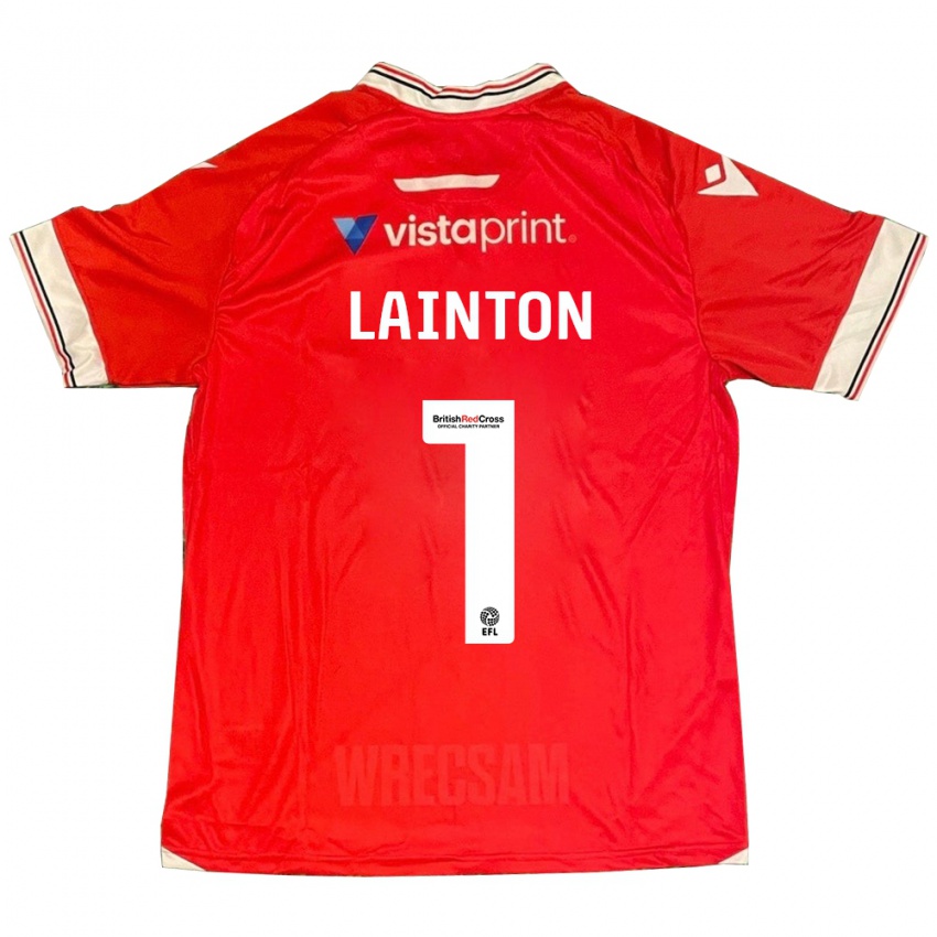 Kinder Rob Lainton #1 Rot Heimtrikot Trikot 2023/24 T-Shirt Schweiz