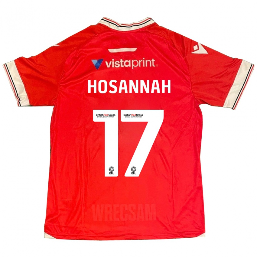 Kinder Bryce Hosannah #17 Rot Heimtrikot Trikot 2023/24 T-Shirt Schweiz