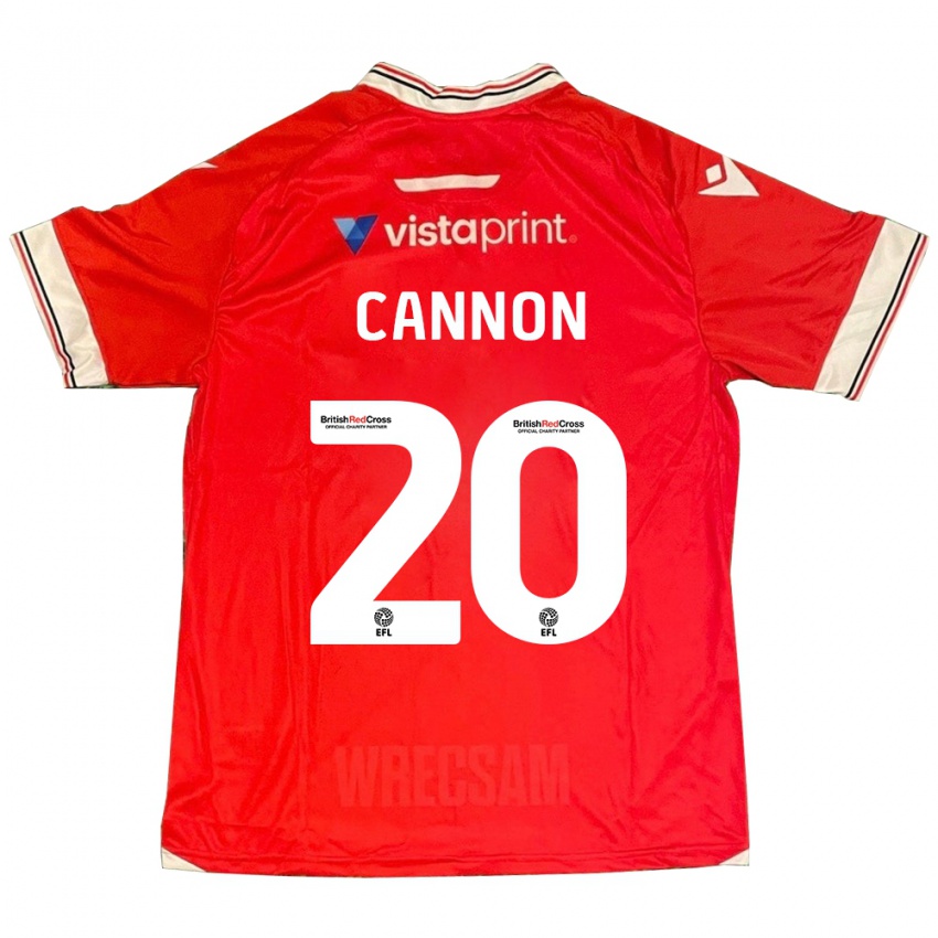 Kinder Andy Cannon #20 Rot Heimtrikot Trikot 2023/24 T-Shirt Schweiz