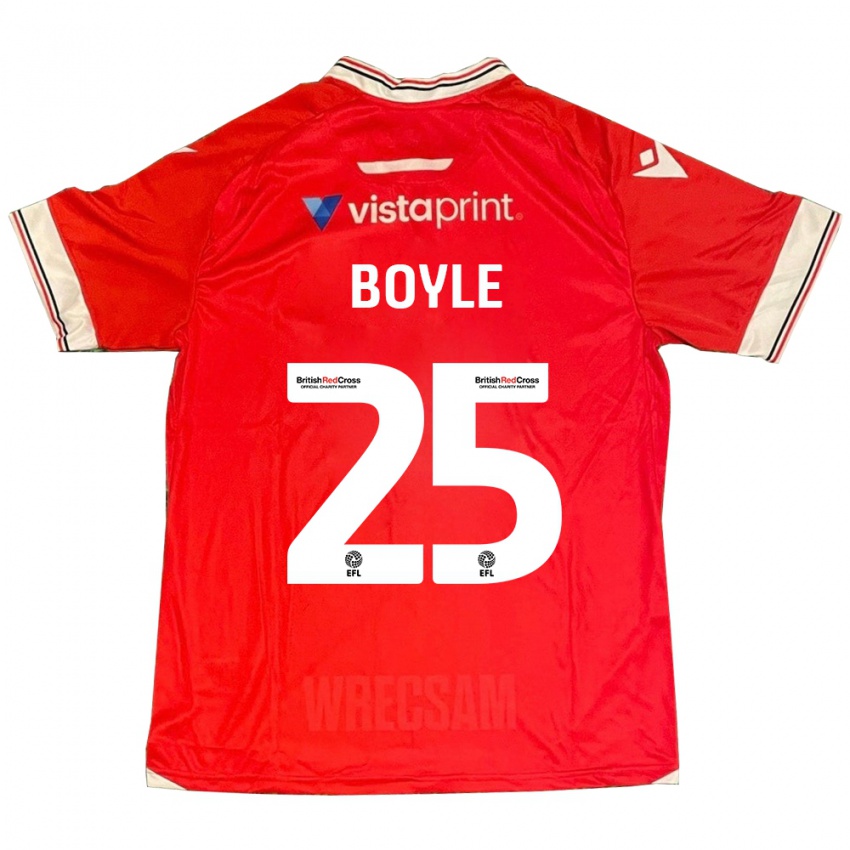 Kinder Will Boyle #25 Rot Heimtrikot Trikot 2023/24 T-Shirt Schweiz