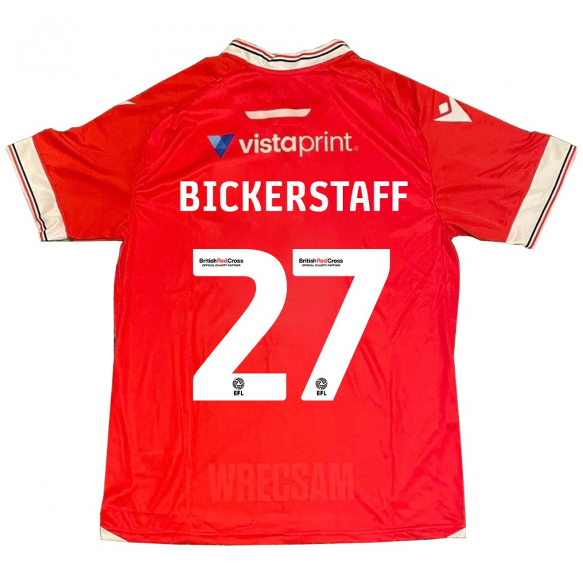 Kinder Jake Bickerstaff #27 Rot Heimtrikot Trikot 2023/24 T-Shirt Schweiz