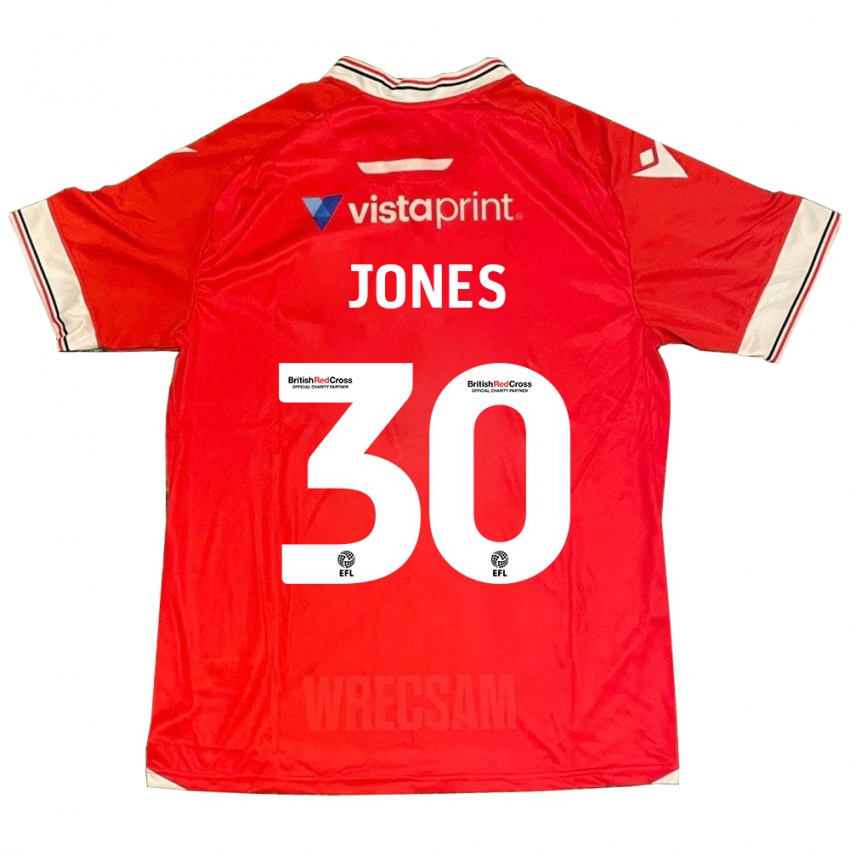 Kinder James Jones #30 Rot Heimtrikot Trikot 2023/24 T-Shirt Schweiz