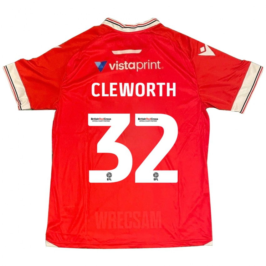 Kinder Max Cleworth #32 Rot Heimtrikot Trikot 2023/24 T-Shirt Schweiz