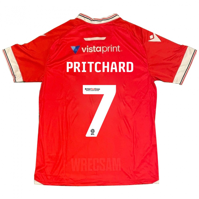 Kinder Rebecca Pritchard #7 Rot Heimtrikot Trikot 2023/24 T-Shirt Schweiz