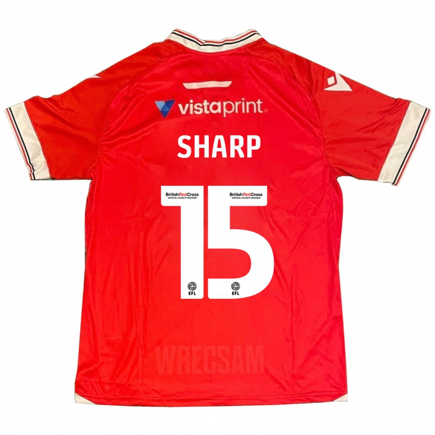 Kinder Katie Sharp #15 Rot Heimtrikot Trikot 2023/24 T-Shirt Schweiz