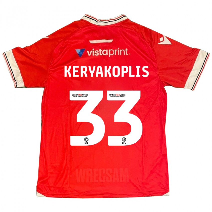 Kinder Hannah Keryakoplis #33 Rot Heimtrikot Trikot 2023/24 T-Shirt Schweiz