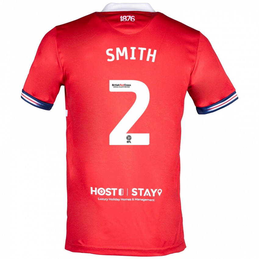 Kinder Tommy Smith #2 Rot Heimtrikot Trikot 2023/24 T-Shirt Schweiz